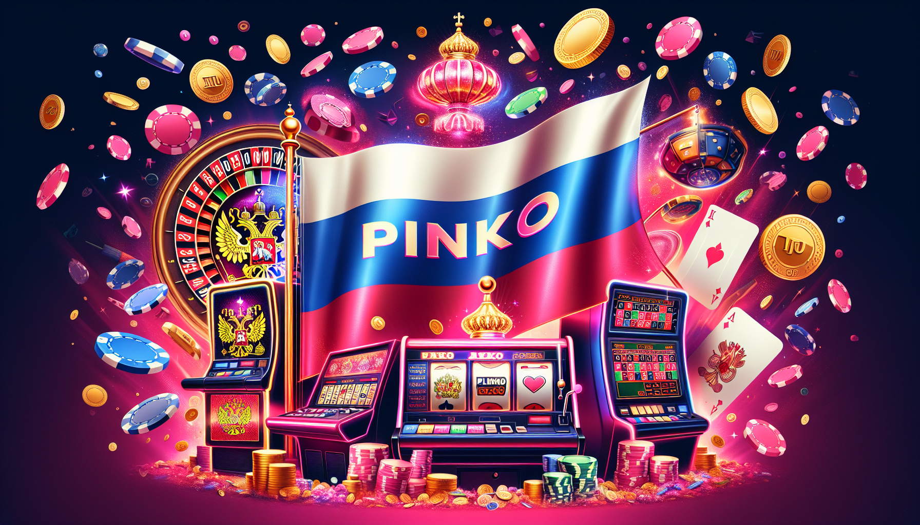 Игровой зал онлайн казино Пинко
